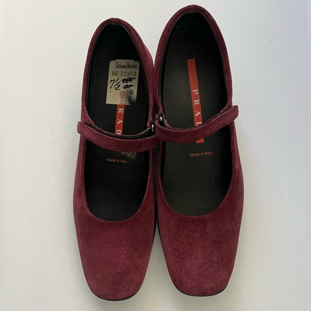 Prada Sport Mary Jane Flats